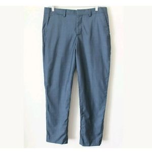 Express Mens 30x30 Photographer Dress Pant Wool‎ Bl